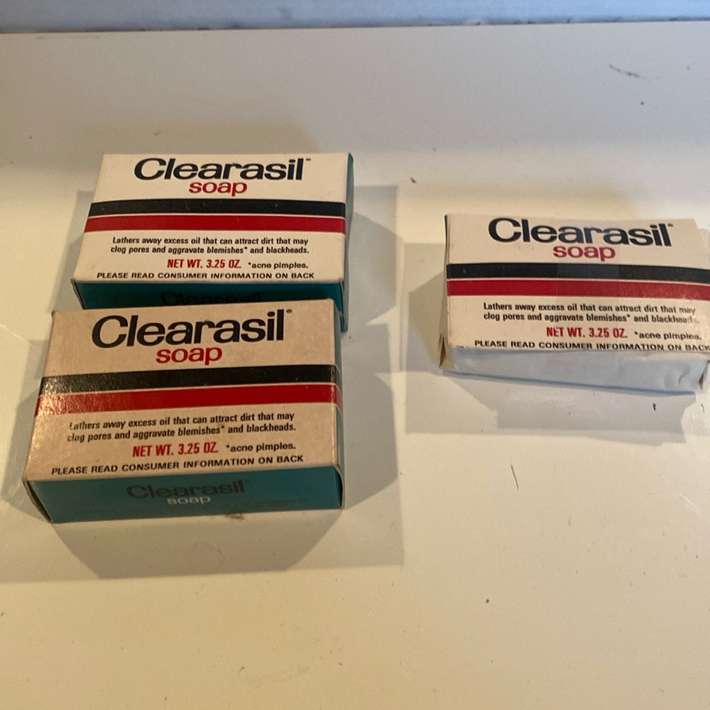 NIB & Vintage 3 Bars Clearasil Soap